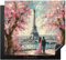 KitchenYeah© Cubre Vitrocerámica - Protector Vitroceramica Induccion 60x52 cm - Tapa Vitroceramica - Protector de Vitroceramica Torre Eiffel - París - Pareja - Rosa - Amor