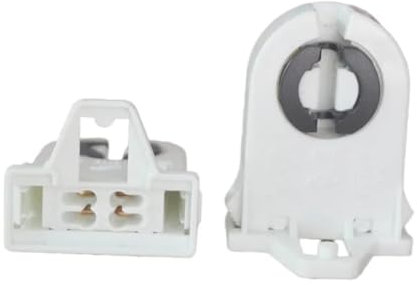 SBTRKT 5PCS T8-Lampenfassung ohne Überbrückung, UL-Turn-Typ G13 Tombstone-Fassung for T10 T12 LED-Leuchtstoffröhren-Ersatz