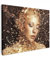 MuchoWow© Wandbilder 80x60 cm Schlafzimmer Home Deko Wohnung Bild Wohnzimmer Fotoleinwand Wand Bilder Leinwand Wall Decor Frau - Gold - Porträt - Kunst - Luxus