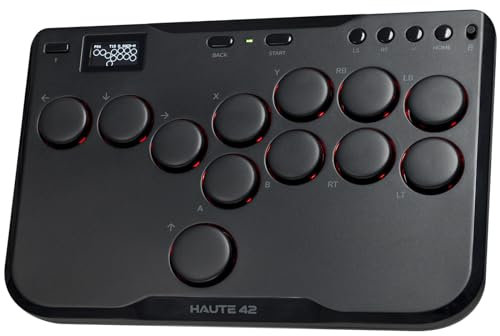 Semaiki Tastiera da gioco P12 All-Button con Custom RGB & Turbo Functions, Arcade Fight Stick Gaming Tastiera per PC/Switch/PS4/PS3, supporta hot-swap e SOCD