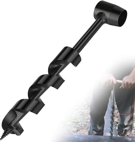 EFUTURETIME Broca manual Bushcraft para madera, φ30 x 230 mm, broca Bushcraft multifunción, broca para madera Scotch Eye, taladro manual de madera para trabajar la madera, supervivencia al aire libre,
