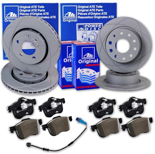 ATE PowerDisc Bremsscheiben + Beläge vorne + hinten für Vectra C +