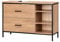 EUGAD Waschbeckenunterschrank, Badezimmerschrank mit 2 Schubladen 3 offenen Fächern, Unterschrank mit verstellbaren Ablagen, freistehender Waschtischunterschrank, 90x60x30 cm
