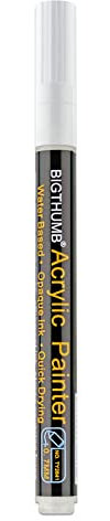 White Acrylic Pen Painting Pen Marker Lettering Writing Practical Tool Gadget for School Office Hand Painting Writing