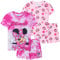 Get Trend Disney Minnie Mouse PJs for Girls Pack of 2 Short Sleeve Pyjamas Set for Kids Lounge Sets Nightwear Soft Comfy Sleepwear Gifts for Girls (2-3 Years, Fuchsia Minnie)