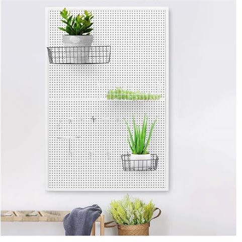 Panneaux perforés for murs, panneaux perforés, support mural en panneau perforé, panneaux d'organisation d'outils en métal, kit de rangement modulaire for hangar, kit de rangement for organisateur d'a