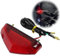 EuAcesry Luz de Freno Trasera Moto, 12V Pantalla Roja LED para Trasera de Motocicleta, Luces Trasera del Freno LEDs Rojos para Universal para Motocicletas ATV Dirt Bike Scooter