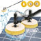 CSEDF-CRYP Pv Anlage Reinigung Telescopic 7.5M, Solar Reinigen mit 29 m Wasserleitung 17 m Stromkabel, 360°Doppelt Drehbarer Solar reinigungsbürste teleskop (7.5M)