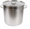 CHIMHOON Pentola da 30/50/70 litri, con coperchio in acciaio inox, per fornelli a gas, elettrici, a induzione (70 l)