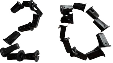 ACC Parts Torx-Schrauben- und Clip-Set für VW, Audi, Motorabdeckung, Unterschale, Spritzschutz, Radlauf, OEM-Teilenummer: N90775001 (Clip-Set, 20 Stück)