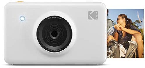 Kodak Mini Shot Wireless Instant Digital Camera & Portable Photo Printer, LCD Display, Premium Quality Full Color Prints, Compatible w/iOS & Android (White)