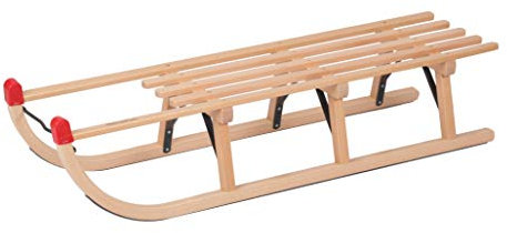 Colint Unisex – Kinder DTL 50110 Davos Schlitten traditionell 110 cm Gepäck-Kleidersack, Holz