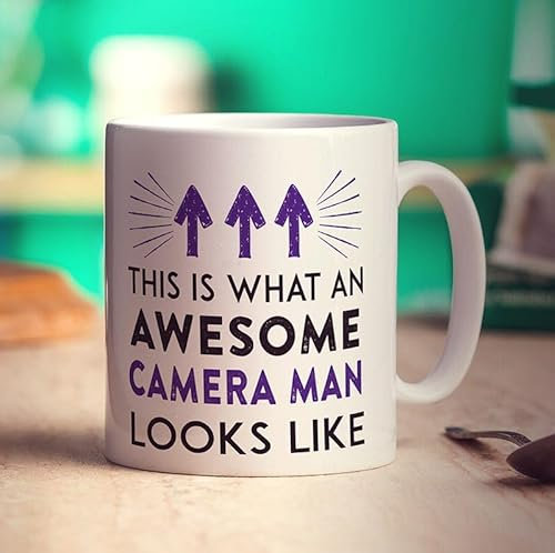 Printster This is What an Awesome Camera Man Looks Like Mug - 11oz Ceramic Cup