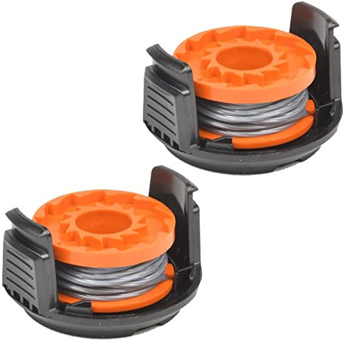 SPARES2GO 2.5m Line Spool & Cover compatible with McGregor MCT1825 MCT2X1825 18v Strimmer Trimmer 1.5mm (Pack of 2)