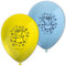 Procos 91880 - Luftballons Peppa Pig, 8 Stück, Durchmesser 21 cm, bedruckt, gelb, hellblau, Latexballons, Geburtstag, Dekoration