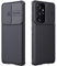 CloudValley Cover per Samsung Galaxy S21 Ultra 5G 6.8'', Custodia Protettiva Sottile, Sensazione di Mano Perfetta e Antigraffio, Cover con Copertura Protettiva Scorrevole Della Fotocamera (Nero)