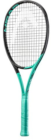 HEAD Boom MP 2022 Performance Tennisschläger, 11,4 cm Griff, bespannt mit Lynx-Tour, 17 g, Grau bei 23,6 kg Spannung