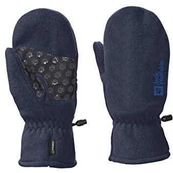 Jack Wolfskin Unisex Kinder Fleece Handschuhe, Night Blue, 2