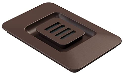 LM 534 Deckel für LM 530 Biomülleimer 8L, Biotonnendeckel mit austauschbar Filterkartusche, 230x153x20 | (Braun)