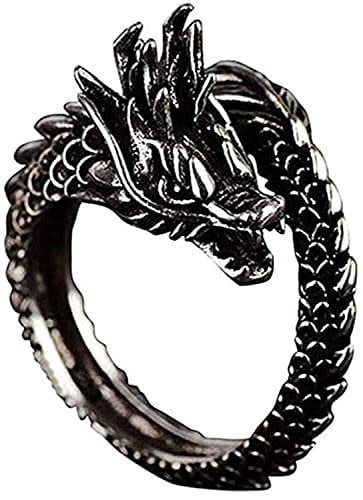Schwarzer Verstellbarer Drachenring Männer Frauen Schmuck ÖffnungsringeNützlich und praktisch