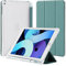 4UBonLife Funda para iPad 9,7 Pulgadas 6.ª/5.ª Generación 2018/2017 con Portalápiz, para iPad Air 1/ Air 2 Protectora Cover de TPU Carcasa Delgada Ligera Posterior Translúcido Cubierta,Verde Noche