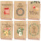 Weihnachtskarten mit Umschlag Set (12 Stück) - A6 Klappkarten für Weihnachten - Christmas Postkarte mit Umschlägen für deine Weihnachtsgrüße - Coole Weihnachtspostkarten mit und ohne Sprüche