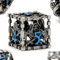 DND WürfelSet Rollenspiel, Polyedrische Dice Set D&D Würfel Set Metall für Brettspiel Dungeons and Dragons Verwendet Wird (S-Blue Number)