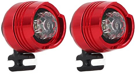 Eujgoov 2 Uds Faros Delanteros, Faros Luces Adornos Accesorios Faros LED para Zuecos (Rojo)
