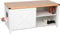 needs&wants® Katzenschrank groß für Katzentoilette XXL aus Holz mit Schuhschrank Sitzkommode, Katzenklo-Schrank Kommode, Design Katzenhaus Toilette Klo, 110 x 50 x 53 cm, weiß braun