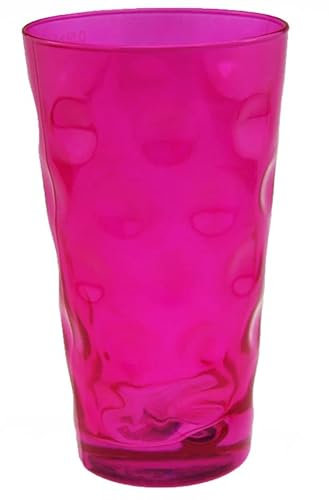 Beschdstoff Dubbeglas Pink Glanz 0,5 Liter - Farbige Dubbegläser - für Pfälzer Schorle