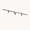 Qub Focus III 1-Phasen Led Schienensystem - 200cm - 3x GU10 Spots - 2x 1m Schienen - I-Form - Deckenstrahler Schwarz - Erweiterbar & flexibel - LED-kompatibel - Modernes Design Spot lampe