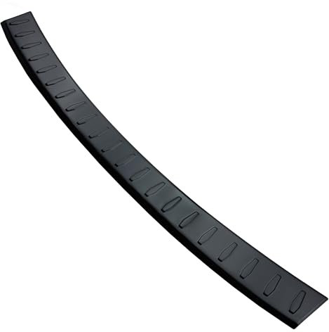 Aroba AR1146-BL Edelstahl Schwarz Black Chrome Ladekantenschutz kompatibel mit Seat Leon ST Kombi BJ. 10.2013-3.2020 passgenau Abkantung Farbe Schwarz-Anthrazit
