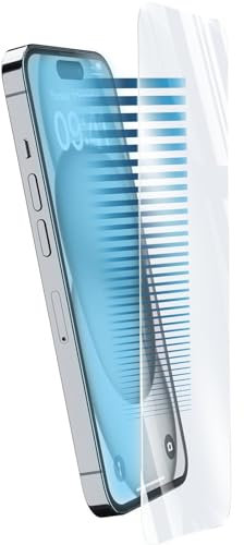 cellularline - Eye Defend - iPhone 15/15 Pro - Gehärtetes Glas mit Blaulichtfilter