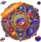 UNIDRAGON Original Holzpuzzle — Mandala Raum Träume King Größe 13 x 13 Zoll (33 x 33 cm) Puzzle für Erwachsene und Brain Teaser, schöne Geschenkverpackung