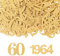 GoldRock Konfetti 60 Geburtstag Deko Groß 3,5-4,9cm,100 Stk Tischdeko Gold Deko 60. Geburtstag Frau,Streudeko 60. Geburtstag Deko,60 Geburtstag Mann Deko 1964,Streudeko zum 60 Jubiläum,60er Dekoration