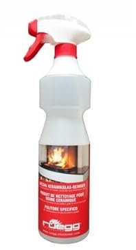 Rüegg Switzerland de nettoyant spécial verre céramique pour vitres de cheminée, grilles de barbecue et cuisinières vitrocéramiques avec tête de pulvérisation