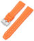 Armband für Moonswatch Swatch,Silikon Ersatzband Armband Verstellbares Weiches Silikonband, Uhrenarmband Armbänder Sports Wrist Band für Omega X Swatch Armband zubehör (Orange weiße Linie)