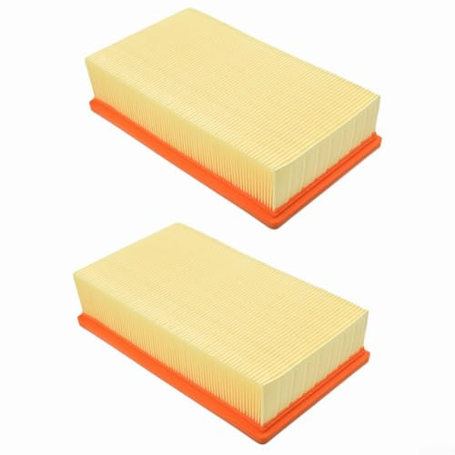 QOXEZY Lot de 2 filtres plats plissés pour aspirateur pour Hilti VC 20 U VC 40 UM (LF 4), filtres plats à lamelles de rechange