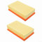 QOXEZY Lot de 2 filtres plats plissés pour aspirateur pour Hilti VC 20 U VC 40 UM (LF 4), filtres plats à lamelles de rechange