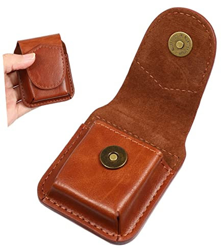 Gogogmee Feuerzeug Schutzhülle Leder Tasche Tragbare Zigarettenanzünder Hülle Kleine Ledertasche Für Outdoor