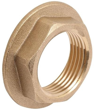 ODSUPPLIES - Pack of 10-1/2 Flanged Brass Backnut | Also Available in 3/4 Inch, 1 Inch, 1 1/4 Inch, 1 1/2 Inch, 2 Inch BSP