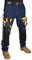 HASHOOB TRADING FZE Mens Work Trousers Work Jeans Multi Pocket Cargo Combat Trousers Heavy Duty Pants (4TH-BLUE4-36WX32L)