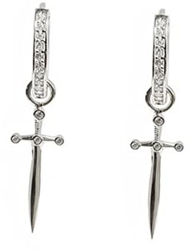 SOIMISS Fashion Loop Earrings Dangle Rhinestones Stud and Hoop Earrings for Women Wedding Party Accessory
