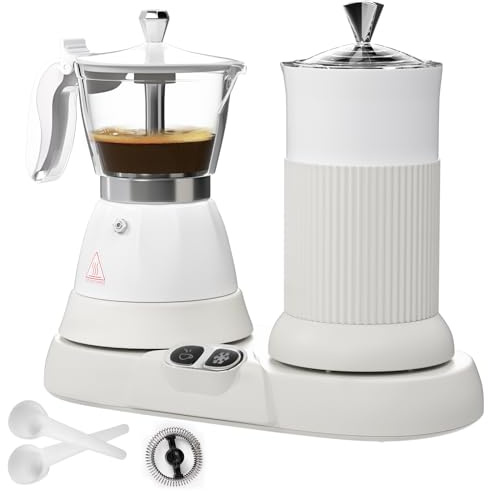 Vaolvpant Electric Espresso Machine with Milk Frother 2 in 1 Efficient