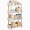 Modernes weißes Bodenregal für Kinderzimmer, Dekoration, multifunktionaler Ständer mit den Maßen L40 x B24 x H110 cm