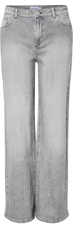 Pieces Damen Pcsilke Mw Wide Jeans Mg Noos Bc Pieces Female Wide Fit Jeans Pcsilke