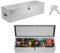 UISEBRT Aluminium Werkzeugbox mit Schloss, Alubox Transportbox 990x330x254 mm, robuste Alu Kiste für Werkzeuge, Anhängerbox, wasserdichte Aufbewahrungsbox mit 2 Schlüsseln (Silber)