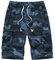 APTRO Herren Kurze Hosen Cargo Shorts Outdoor Sommer Shorts Freizeit Baumwolle Arbeitsshorts 109 Camouflage Dunkelblau XL