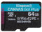 Kingston Canvas Go Plus microSDXC Memory Card Gen4 200MB/s A2 U3 V30 64GB Single Pack w/o ADP Card only-SDCG4/64GBSP