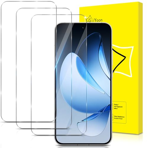 GiiYoon-3 Piezas Protector de Pantalla para Oppo Reno 13 5G Cristal Templado, [Sin Burbujas] [Cobertura Completa] [9H Dureza] Vidrio Templado HD Protector Pantalla para Oppo Reno 13 5G